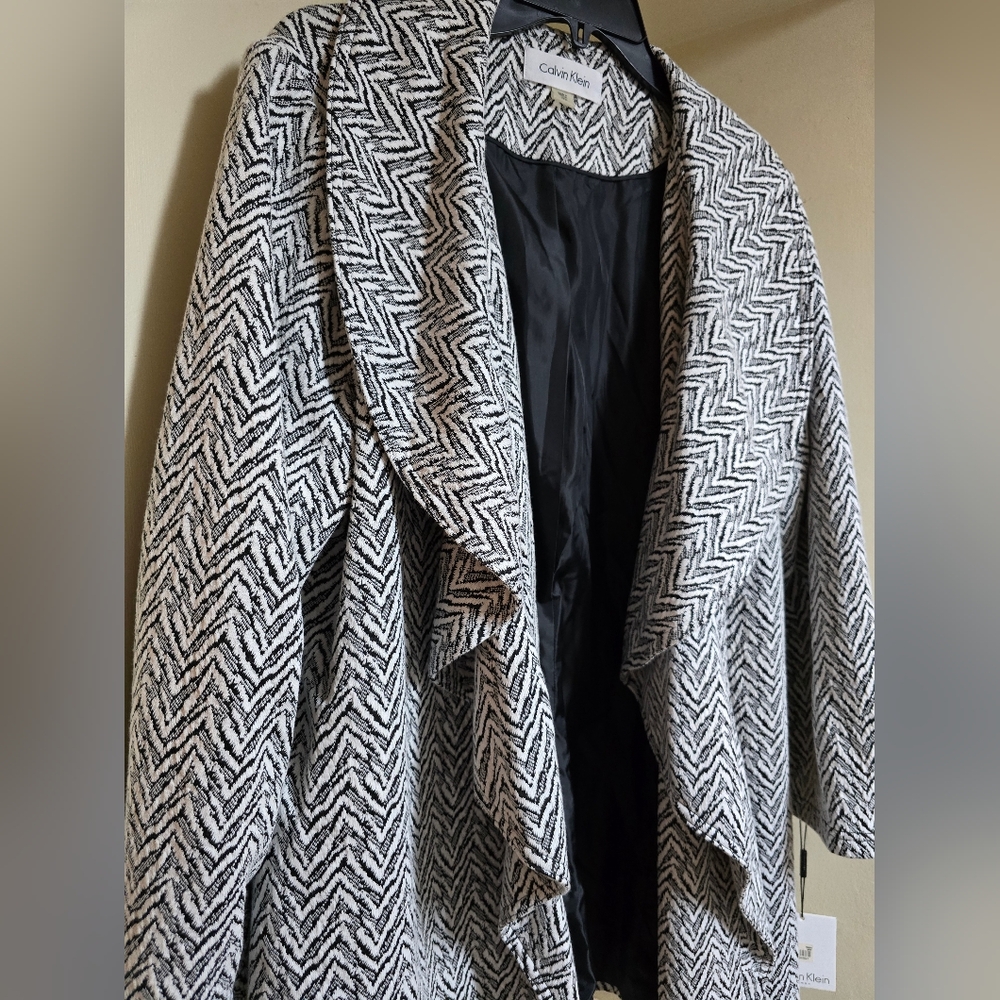 Women's Calvin Klein Open Front Blazer Coat Jacket sz 18 Plus NEW with Tags - Picture 2 of 7